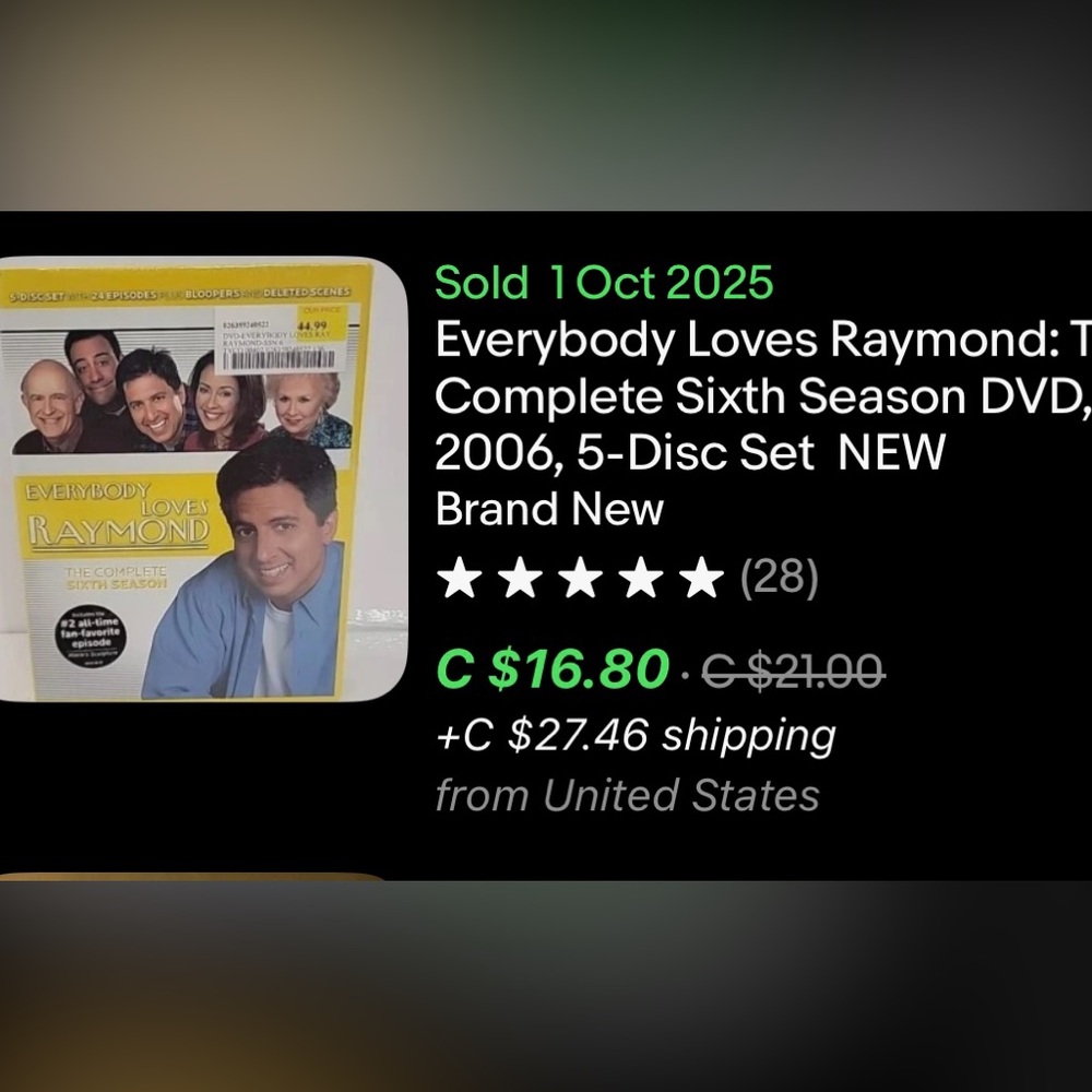 Everybody Loves Raymond The Complete Sixth Season / DVD / 5 Disc Set / NEW, 2006 - Picture 5 of 5